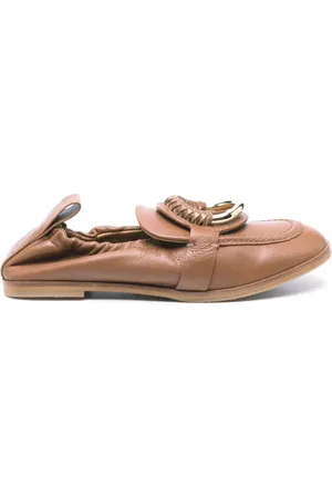 See by Chloé Femme, Chaussures, Brun, Taille: 37 EU Hana Mocassins en Cuir