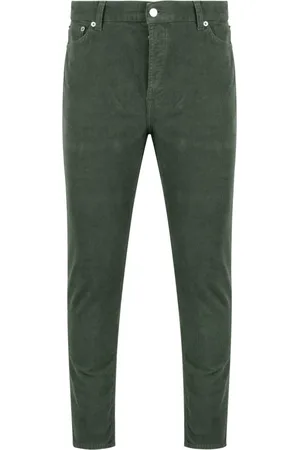 DEPARTMENT FIVE Homme, Pantalons, Vert, Taille: W31 Pantalon en velours côtelé Slim Fit