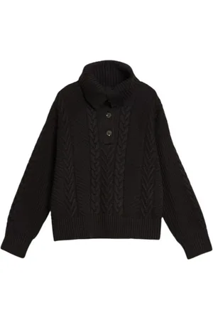 GANT Femme, Pulls, Noir, Taille: 40 FR Pull Torsadé Confortable