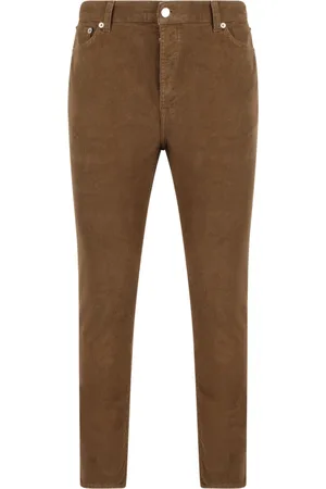 DEPARTMENT FIVE Homme, Pantalons, Brun, Taille: W33 Pantalon en velours côtelé Slim Fit