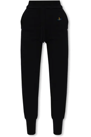 Vivienne Westwood Femme, Pantalons, Noir, Taille: 42 FR Pantalon de survêtement avec logo