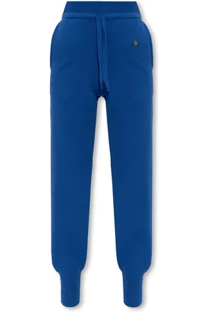 Vivienne Westwood Femme, Pantalons, Bleu, Taille: 42 FR Pantalon de survêtement avec logo