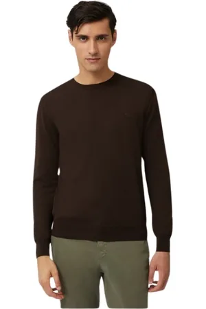 HARMONT&BLAINE Homme, Pulls, Brun, Taille: XL Pull Basique en Laine Mérinos