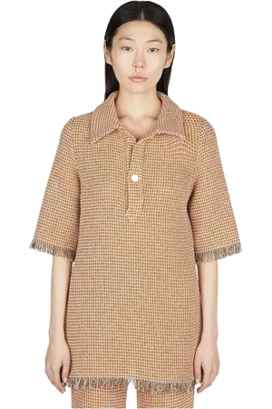 Rodebjer Femme, Tops, , Taille: 36 FR Élégant Haut Polo en Crochet Tricoté