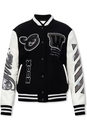 OFF-WHITE Femme, Vestes, Noir, Taille: 36 FR Blouson bomber