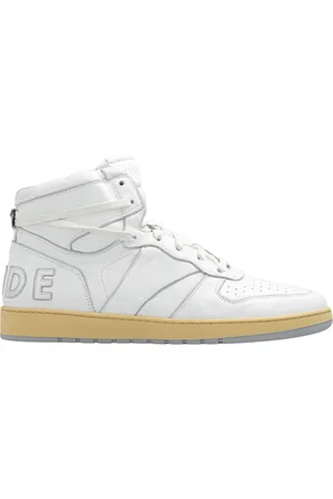 Rhude Homme, Chaussures, Blanc, Taille: 40 EU Baskets de sport en cuir blanc