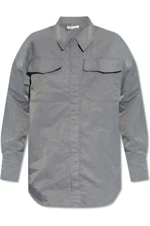 Samsøe Samsøe Femme, Blouses et Chemises, Gris, Taille: 40 FR Chemise Gira