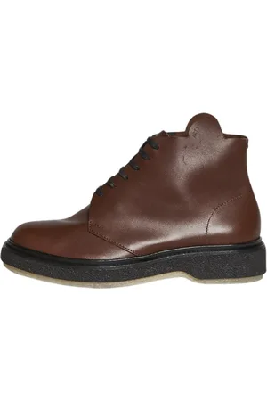 ADIEU PARIS Femme, Chaussures, Brun, Taille: 36 1/2 EU Bottes en Cuir à Lacets Stylish