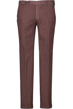 Berwich Homme, Pantalons, Rouge, Taille: M Pantalon anthracite