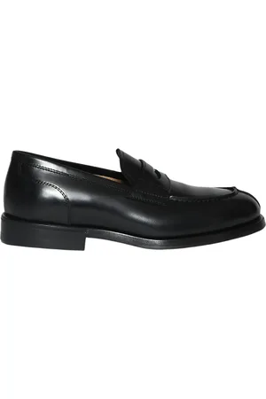 HENDERSON BARACCO Homme, Chaussures, Noir, Taille: 40 1/2 EU Mocassin en Cuir avec Semelle en Cuir et Caoutchouc