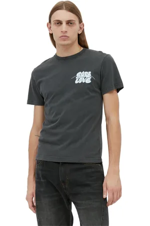CARNE BOLLENTE Homme, Tops, Noir, Taille: S T-shirt Brodé Graphique