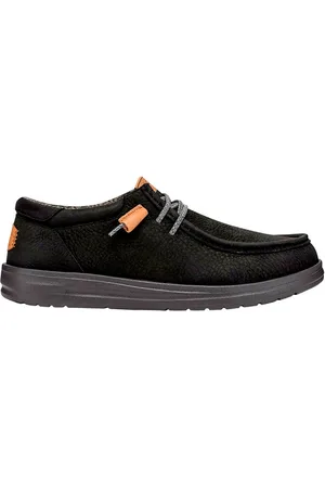 Hey dude Homme, Chaussures, Noir, Taille: 41 EU Bottes Noires - Wally Grip Cuir