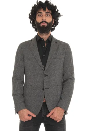 Michael Kors Homme, Vestes, Gris, Taille: 2XL Veste en jersey Glencheck