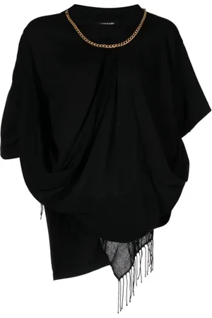 JUNYA WATANABE Femme, Blouses et Chemises, Noir, Taille: 38 FR T-shirts et Polos Noirs Drapés