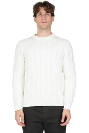 Gran Sasso Homme, Pulls, , Taille: L Pull col rond en laine et cachemire tressé