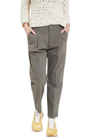 ALPHA STUDIO Femme, Pantalons, Vert, Taille: 38 FR Pantalon Plissé