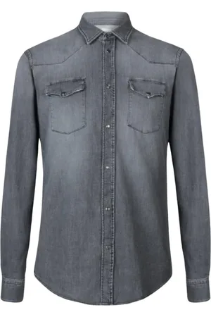 Dondup Homme, Chemises, Gris, Taille: S Chemise Neely