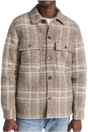 NN.07 Homme, Vestes, Brun, Taille: XL Veste Forestière en Laine