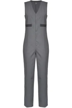 Pinko Femme, Combinaisons et Ensembles, Gris, Taille: 40 FR Combinaison en laine Fresco
