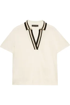 Elena Miro Femme, Tops, Blanc, Taille: 42 FR Polo Élégant