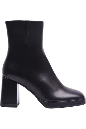 Bervicato Femme, Chaussures, Noir, Taille: 36 EU Bottine en Cuir