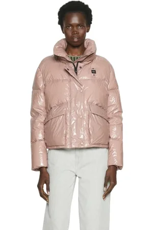Blauer Femme, Vestes, Rose, Taille: 36 FR Doudoune brillante
