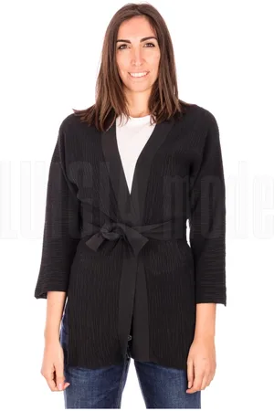 ALPHA STUDIO Femme, Pulls, Noir, Taille: 38 FR Cardigan Femme