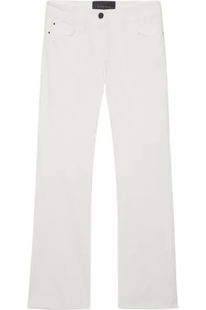 Elena Miro Femme, Pantalons, Blanc, Taille: 42 FR Pantalon Élégant
