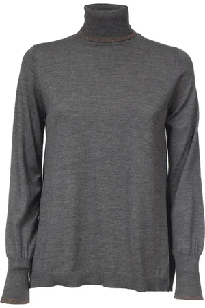 LE TRICOT PERUGIA Femme, Pulls, Gris, Taille: 40 FR Pull à col roulé en laine