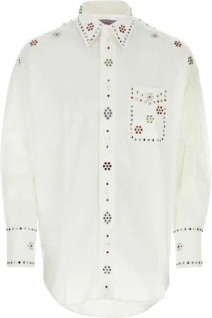 Bluemarble Homme, Chemises, Blanc, Taille: M Chemise blanche en popeline