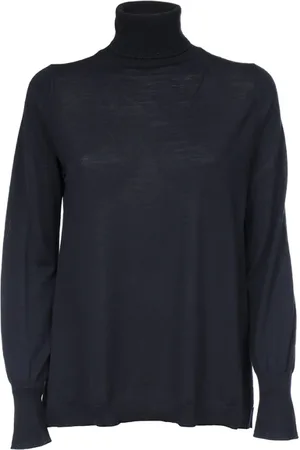 LE TRICOT PERUGIA Femme, Pulls, Bleu, Taille: 36 FR Pull à col roulé en laine