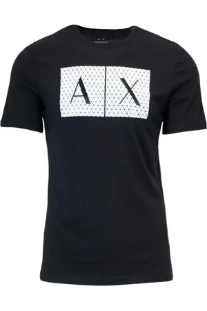 Armani Exchange Homme, Tops, Noir, Taille: M T-shirt Imprimé Homme