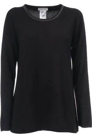 LE TRICOT PERUGIA Femme, Pulls, Noir, Taille: 38 FR Pull en Laine, Soie et Cachemire