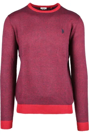 U.S. Polo Assn. Homme, Pulls, Rouge, Taille: L Pull Bordeaux pour Homme