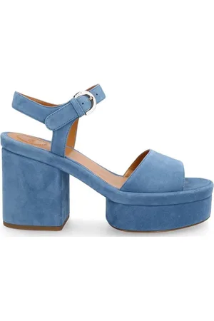 Chloé Femme, Chaussures, Bleu, Taille: 40 EU Sandales à Plateforme