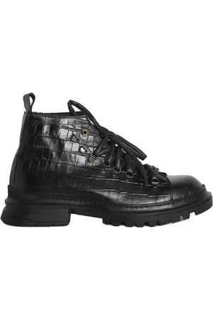 Giuliano Galiano Homme, Chaussures, Noir, Taille: 40 EU Lace-up Bottes