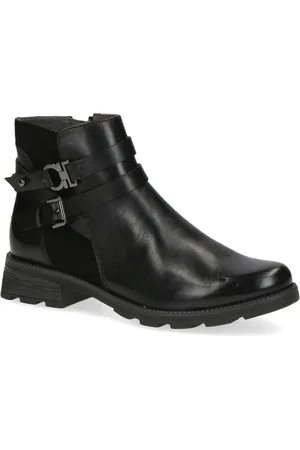 Caprice Femme, Chaussures, Noir, Taille: 37 EU Bottines Casual Noires Fermées