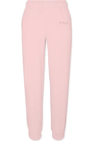 MC2 SAINT BARTH Femme, Pantalons, Rose, Taille: 40 FR Pantalon Rose avec Logo Brodé