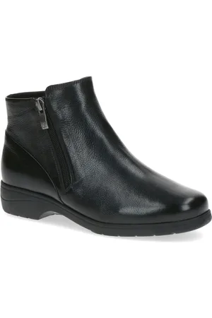 Caprice Femme, Chaussures, Noir, Taille: 37 EU Bottines Noires en Nappa Fermées