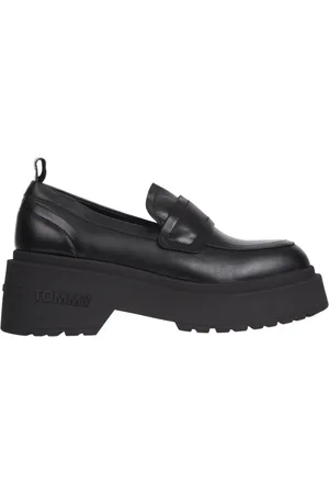 Tommy Hilfiger Femme, Chaussures, Noir, Taille: 38 EU Mocassin Noir pour Femmes