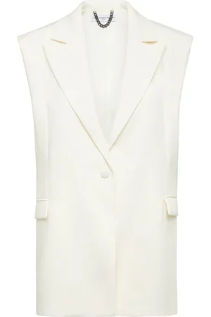 MVP Wardrobe Femme, Vestes, Blanc, Taille: 40 FR Kenneth Gilet
