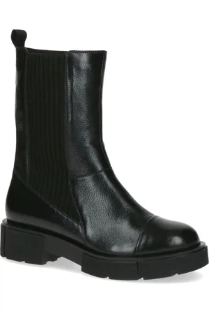 Caprice Femme, Chaussures, Noir, Taille: 38 EU Bottines Noires en Nappa Fermées