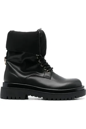 VERSACE Femme, Chaussures, Noir, Taille: 38 EU Bottines Drew Noires