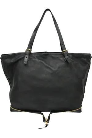 Chloé Femme, Pre-owned, Noir, Taille: ONE Size Pre-owned Cuir cabas