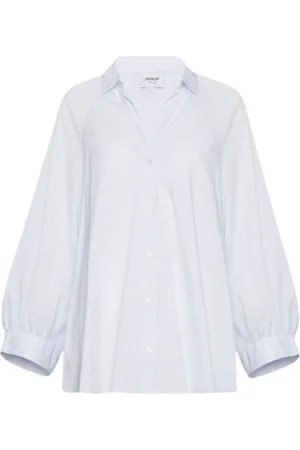 Dondup Femme, Blouses et Chemises, Bleu, Taille: 38 FR Chemise Élégante