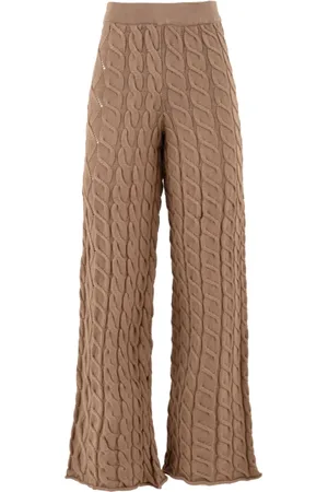 AKEP Femme, Pantalons, Brun, Taille: 38 FR Pantalon Camel, Modèle Ptkd03039 02