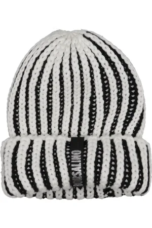 Borsalino Femme, Accessoires, Noir, Taille: ONE Size Chapeau en laine noir avec plaque logo
