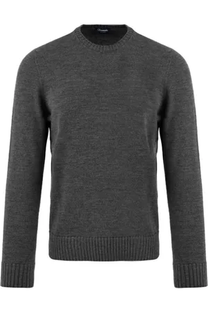 DRUMOHR Homme, Pulls, Gris, Taille: L Pulls Anthracite pour Homme