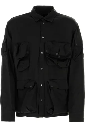 Botter Homme, Chemises, Noir, Taille: XS Chemise Élégante en Satin Noir