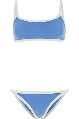 Lisa Marie Fernandez Femme, Maillots de bain, Multicolore, Taille: 38 FR Bikini en crêpe bicolore